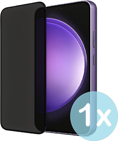 Privacy Screenprotector Geschikt voor Samsung Galaxy S23 FE – Anti-Gluren – Krasbestendig Gehard Glas 9H – Volledige Dekking – FuturiQ