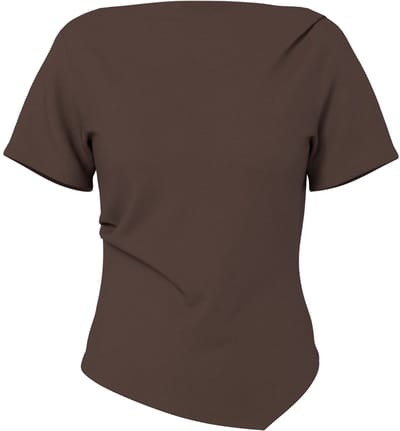 Pieces T-shirt PCSIRENE GEDRAPEERD