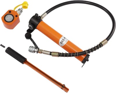 Hydraulische Cilinder - Mini Krik - Zware Klussen - Enkelwerkend Ontwerp - 10 Ton Capaciteit - Oranje