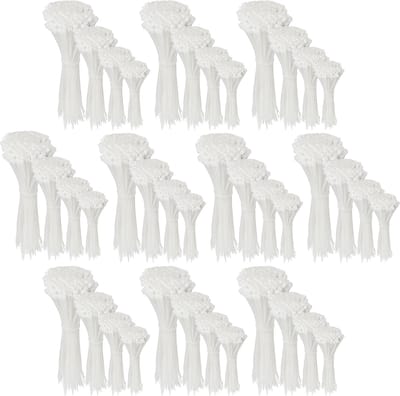Polyamide kabelbinders, Tie Rips, witte kabelbinders set 4,8 mm / 4000 stuks