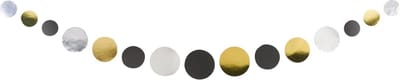 Amscan Garland Golden Wishes 170 Cm Papier Goud/zilver/zwart