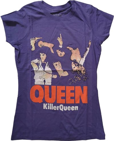 Queen - Killer Queen Dames T-shirt - XS - Paars
