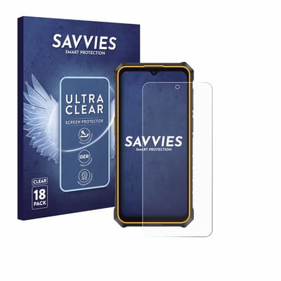 Savvies - Screenprotector voor Ulefone RugKing 3 Pro - Folie Beschermfolie transparant 18 Stuks
