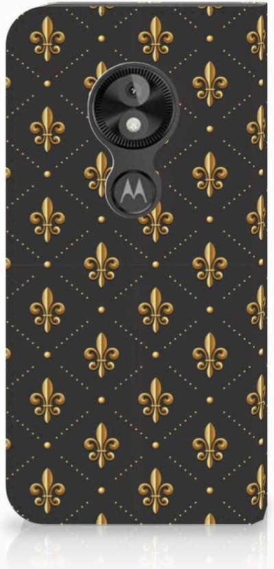 Motorola Moto E5 Play Hoesje met Magneet Franse Lelie