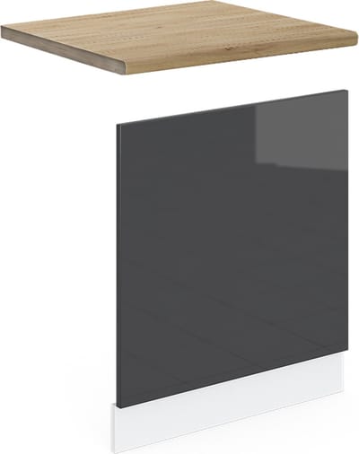 Vicco R-Line Frontpaneel – 60 cm, WB Eik Antraciet Hoogglans
