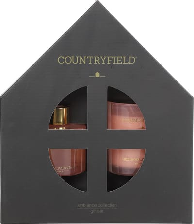 Countryfield Giftset (geurstokjes & geurkaars) Romance