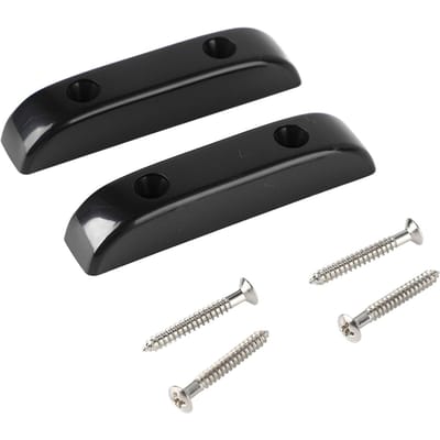 2 Pièces Repose-pouce Basse Plastique Antidérapant Léger Repose-doigt Pouce Basse Jazz GM01 Noir