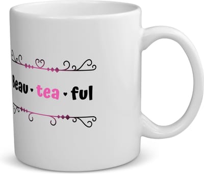 Akyol - beau tea ful koffiemok - theemok - Thee - mooie mensen die houden van thee - verjaardag - cadeau - kado - geschenk - 350 ML inhoud