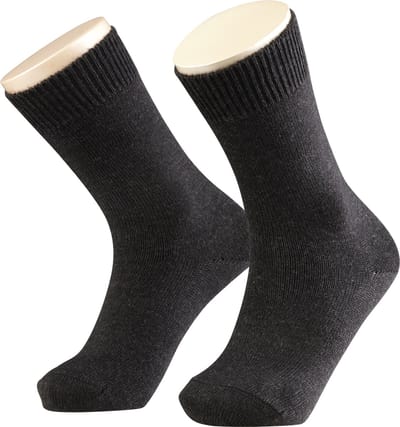 FALKE Comfort Wool eenkleurig wol sokken kinderen grijs - maat 31-34
