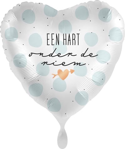 Folieballon - Een hart onder de riem
