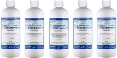 Bodylotion Cool Down 1 Liter - set van 5 stuks - Voordeelverpakking