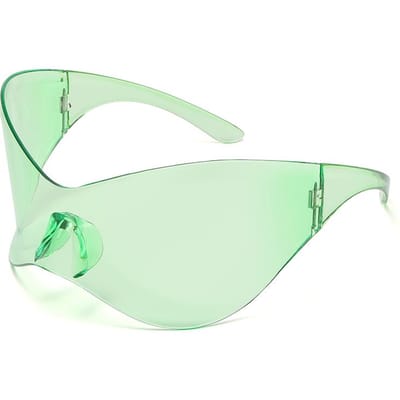 Nouveaux Lunettes de Soleil Y2K Punk Sans Monture Surdimensionnées Lunettes de Soleil Lunettes de Protection Femmes Hommes Designer Hip Hop Sport Lunettes de Soleil Monobloc show as picture