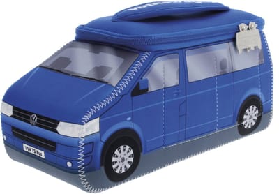 BRISA VW Collection - Volkswagen T5 Bulli Bus 3D universele make-up-cosmetica-cultuur-reizen-huistas-potlodenetui-tas (neopreen/groot)