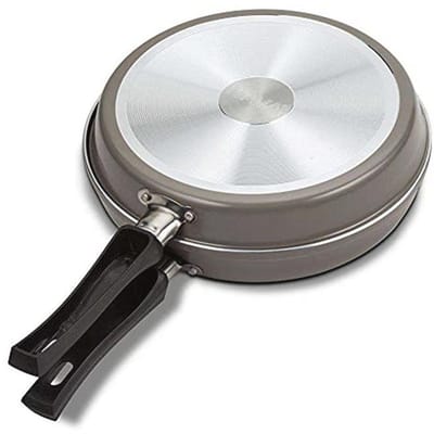 Dubbele pan 25 cm voor pannenkoeken en omeletten - Vaatwasmachinebestendig en geschikt voor alle fornuis types