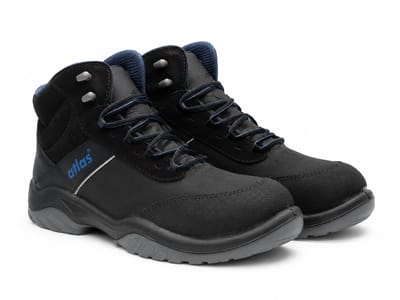 Atlas Alu-Tec 675 XP S3 Veiligheidsschoenen – Hoge Werkschoenen – Aluminium Neus – Metaalvrije Antiperforatie – Zwart – Maat 40