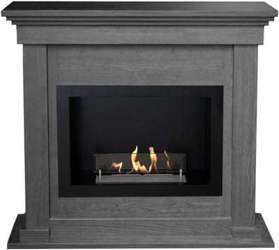 Xaralyn Bio-ethanol haard - Flex BRI-BW - houtlook - 1,5 KW verwarming - haardombouw inclusief inbouwhaard - schouw