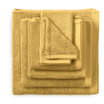 Heckettlane Badhanddoek Premium - Hotelkwaliteit Handdoek van 100% Katoen - 60x110 cm - Handdoekenset 2 Stuks - Geel
