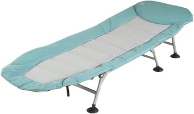 Lounge Stoel - Vouwbed - Ontspannen Buiten - Robuust Frame - 205x75cm - Blauw