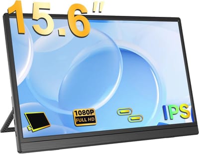 Draagbare monitor 15,6 inch voor laptops met HDMI en USB-C - FHD 1080p IPS scherm