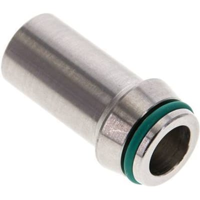 16x2.5mm RVS Rechte met Lasverbinding 400bar FKM O-ring ISO 8434-1