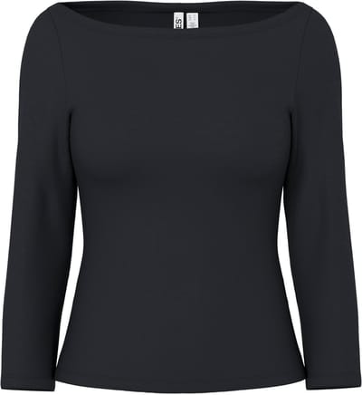 Pieces top met 3/4-mouwen PCPHOEBE BOOTHALS
