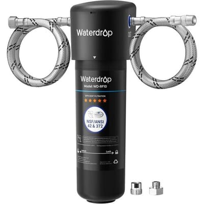 Waterdrop 10UA Onderbouw Waterfilter, 30.000 Liter Hoge Capaciteit Waterfiltersysteem, NSF/ANSI 42 Gecertificeerd, Vermindert PFAS, PFOA/PFOS, Lood,