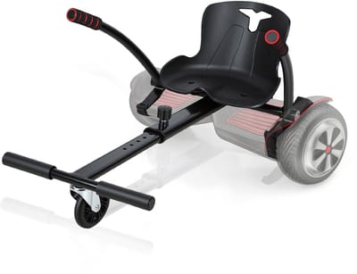 Hoverboard kart - Hoverkart voor Hoverboard - Hoverkart voor Oxboard - Zitje scooter voor 6.5, 8.5 en 10 inch Hoverboard - Kart uitbreiding - Hoge Kwaliteit Materiaal - zwart