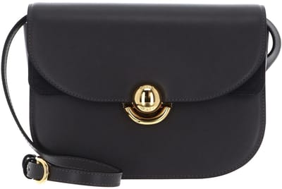 FURLA Leren schoudertas Sfera Crossbody Round Urban Gray donkergrijs