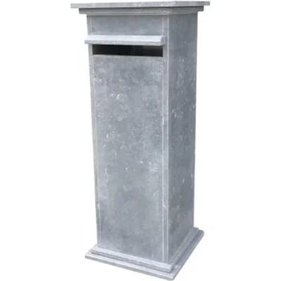 Brievenbus Staande Sevilla - Natuursteen - Blauwe Hardsteen - 40x103x40cm