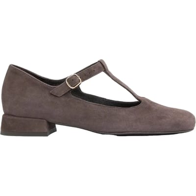 Dames suède pumps Ryłko T-Bar