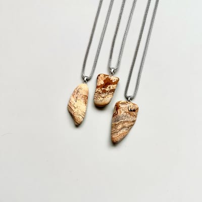 Gemstone ketting Jaspis Landscape