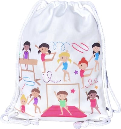 Gymtas - schooltas - reistas - sporttas - ballettas - turnen - turntas - zwemtas - kinderrugzak - ballerina - 40x32cm - machinewasbaar - reizen - vakantie
