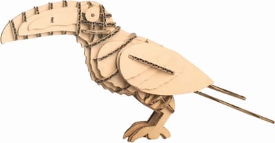 3D Model Karton Puzzel - Toekan Vogel - DIY Hobby Knutsellen - 43x13x21cm