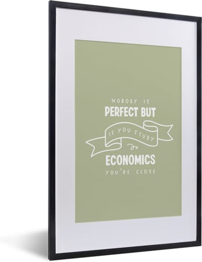 Fotolijst incl. Poster - Economie - Onderwijs - Opleiding - Leren - 40x60 cm - Posterlijst