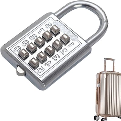 Cijferslot Kluisje - Combinatieslot Code - Waardevolle Spullen - Stalen Behuizing - 4-Cijferige Code - Zilver