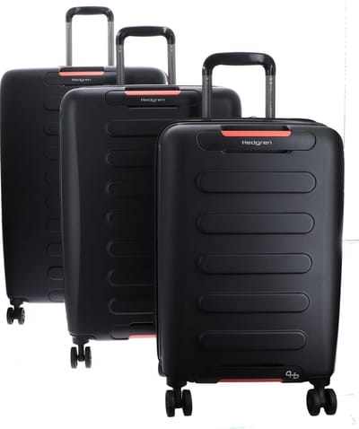 Hedgren Trolley Grip Nest Set Black Zwart 74cm