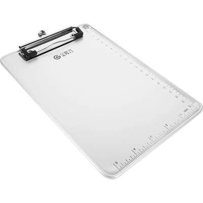 Antislip Spalk Kantoor Aluminium Klembord Papierhouder Zakelijke Bestands Klemborden Hoge Kwaliteit Materiaal Duurzaam En Langdurig white