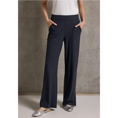 Jersey broek met split