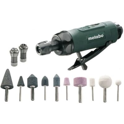 Metabo DG 25 Set - Pneumatische Rechte Slijpmachine - Ergonomisch Ontwerp - Snelheidsregeling