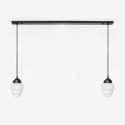 2 x Empire lampen aan plafondbalk Moonlight - Art Deco Trade