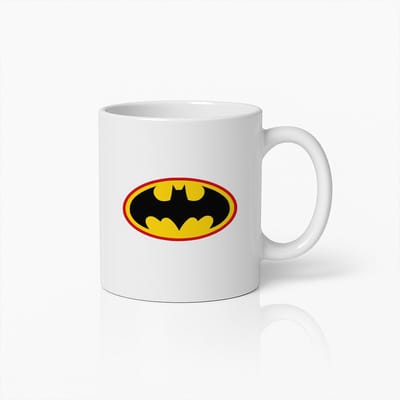 Batman Logo Koffiemok 330ml – Superhelden Beker – Perfect Cadeau voor DC Comics Fans & Verzamelaars