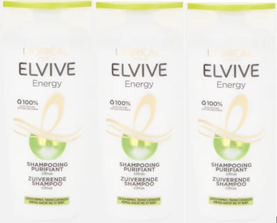 3x L'Oréal Elvive - Voordeelpak - Shampoo - Citrus Energy - 3x 250 ML