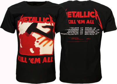 Metallica Kill Em All Album T-Shirt - Officiële Merchandise - L