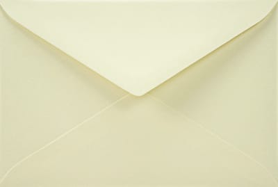 Gefactureerde ecru enveloppen A6 - 125 x 175 mm - 25 stuks - NK natgelijmde - 120 gram - Acquerello - Netuno