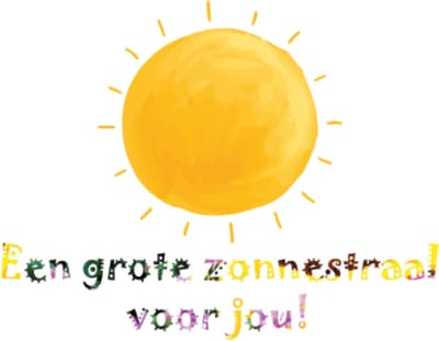 Set met 5 wenskaarten - Een grote zonnestraal voor jou - Meer Leuks - Dubbele kaart - Sterkte - Kaarten