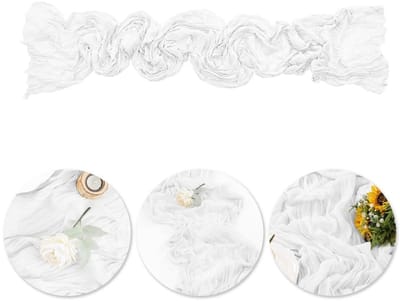Dailygoods- Tafelkleed 90 x 300 cm - Bruiloftstafelkleed - Bohemian Bali - Buiten gebruik - Polyester - Zacht en lichtgewicht - Tafelloper