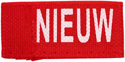 50x Kledinglabel 3x6cm - NIEUW rood