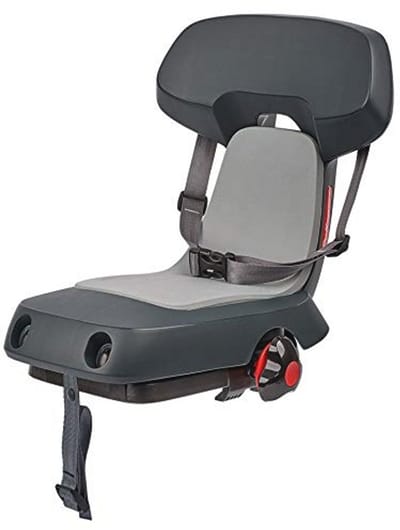 Kinderzitje Fiets - Achterzitje Bagagedrager - Kind Vervoeren - Montage Zonder Gereedschap - Tot 35 kg - Donkergrijs
