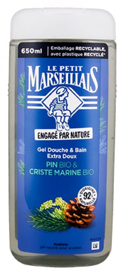 Le Petit Marseillais Extra Milde Douche & Badgel Biologische Den & Biologische Zeekraal 650 ml