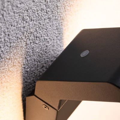 LED-wandarmatuur voor buiten Zenera insectvriendelijk IP44 150x194 mm 2200 - 3000K 10W 700lm 230V Antraciet Metaal